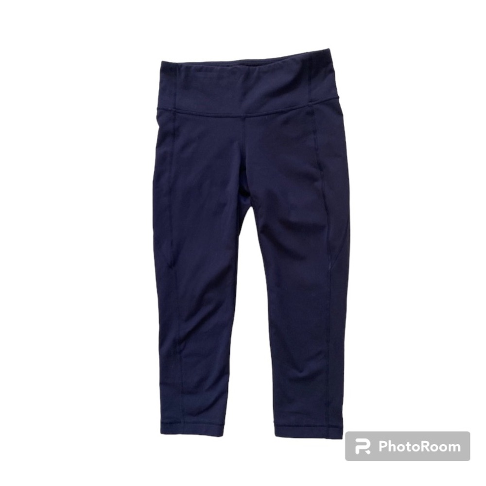 Athleta Dark Navy Blue Cropped Leggings Size Small